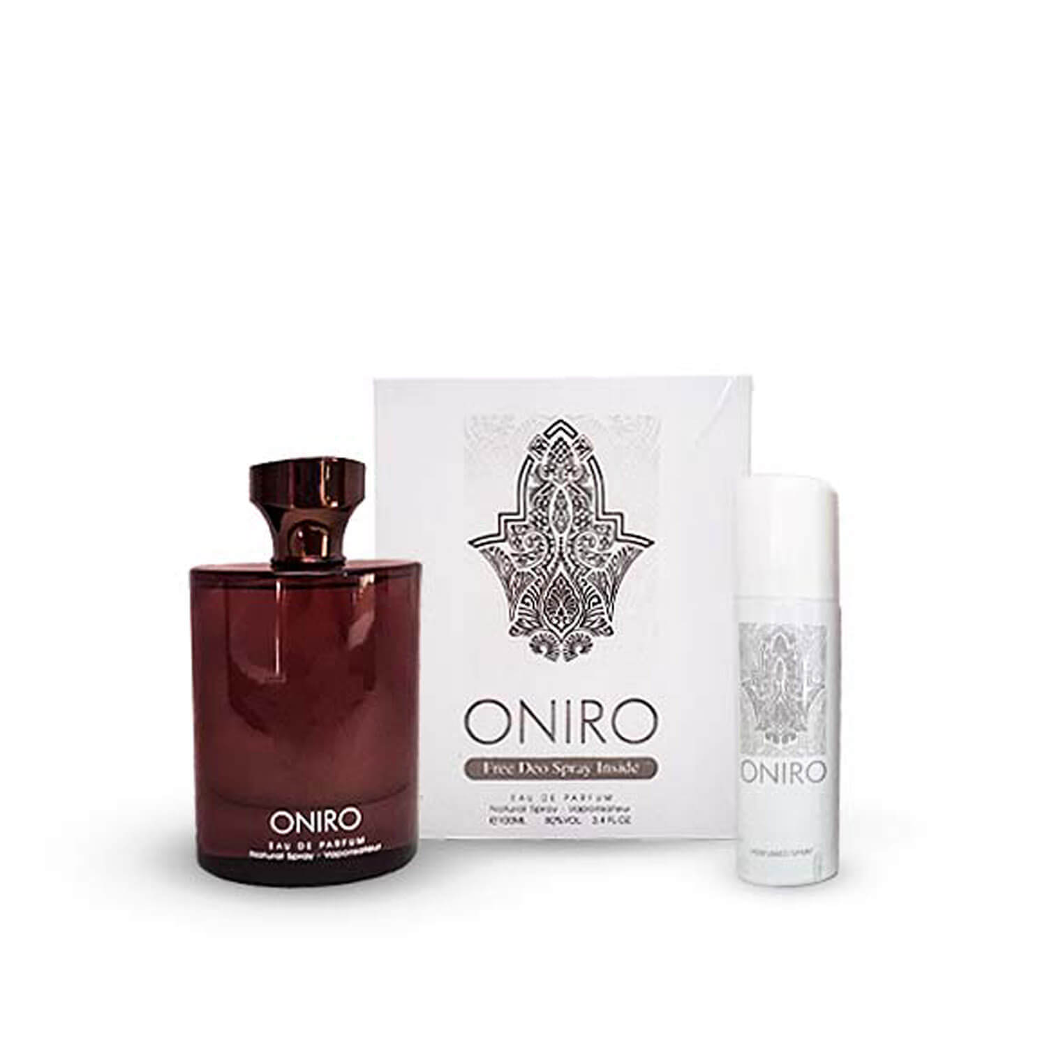 ادکلن اونیرو مردانه فرگرانس ورد 100 میل (همراه با اسپری) (Oniro(Fragrance World.  اورجینال